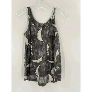 Seneca Rising + Pac Sun Tank Top Gray White Geometric Design Size XSMALL